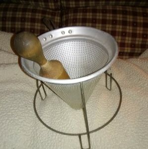 Vintage canning strainer